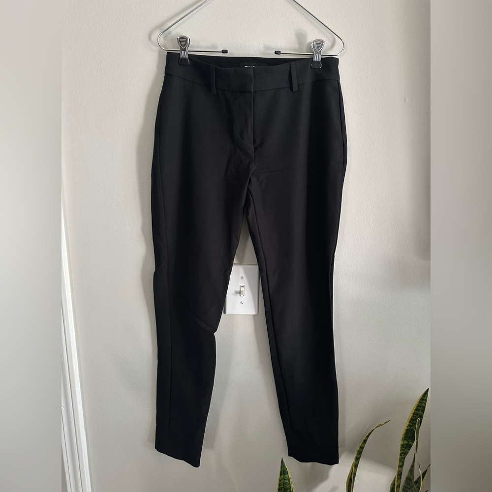 Black Express Stretch Mid Rise Dress Pants Size 2R